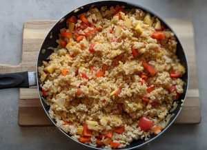 Savoury Rice in a pan