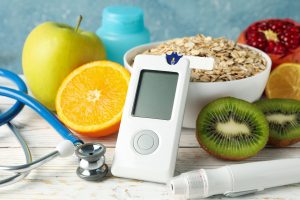 blood-glucose-meter-and-diabetic-food